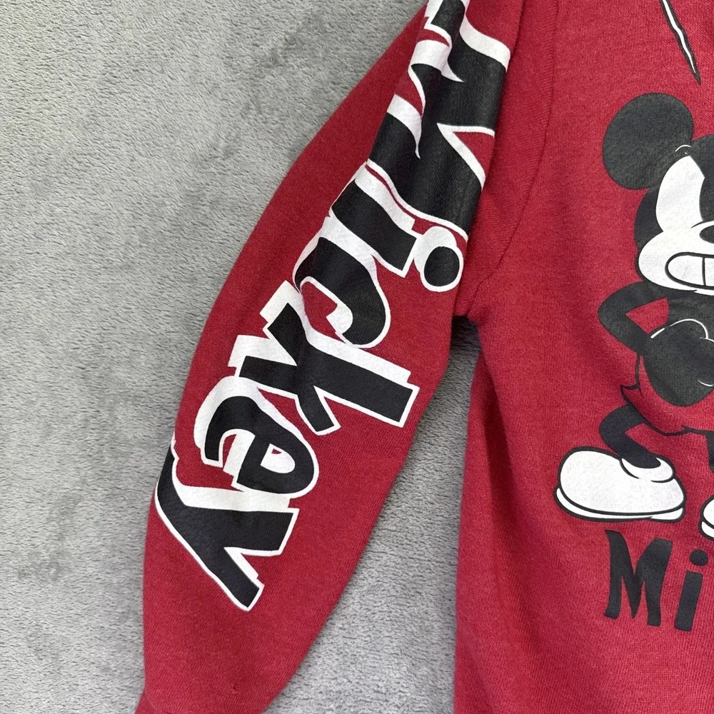 Vintage 90's Disney Mickey Mouse‎ Club Emotions Red Sweatshirt Sz XL (15/17)